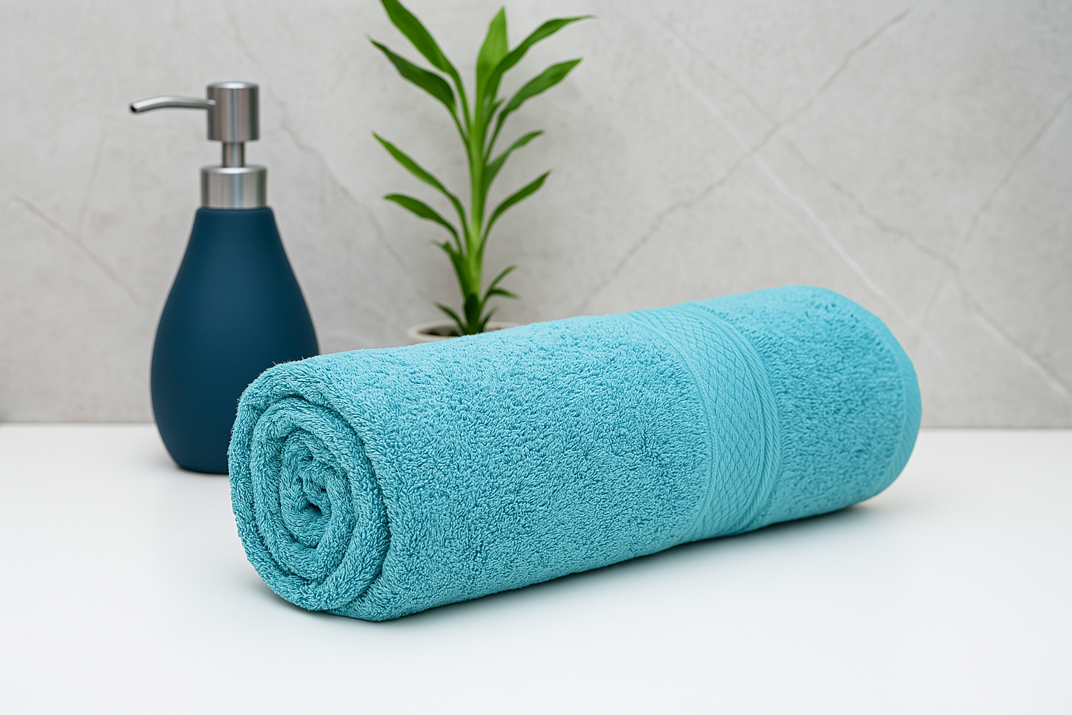 Sky Blue Bamboo Hand Towel – Ultra-Soft, Absorbent & Sustainable