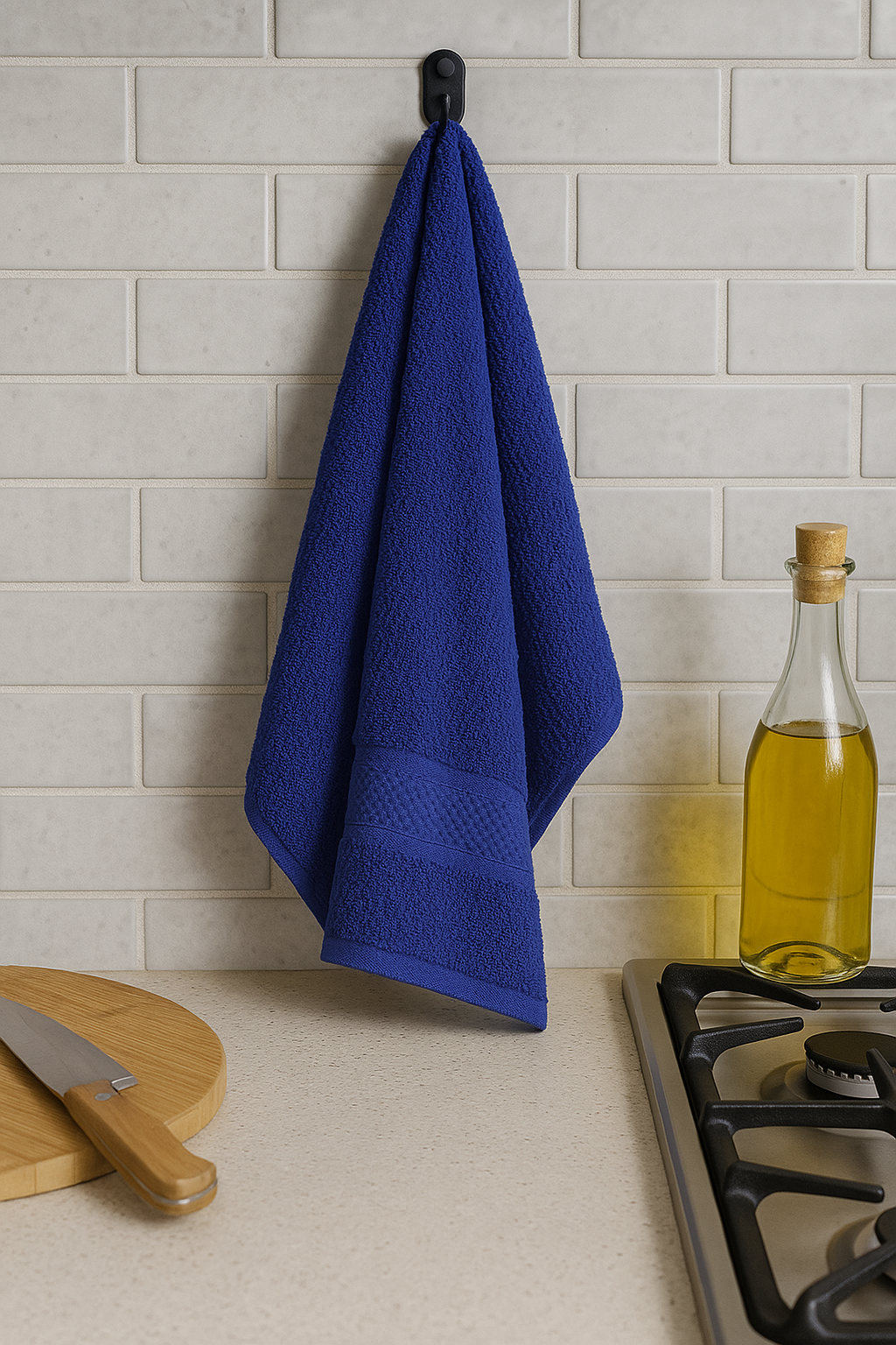 Royal Blue Bamboo Hand Towel – Bold, Luxurious & Eco-Conscious