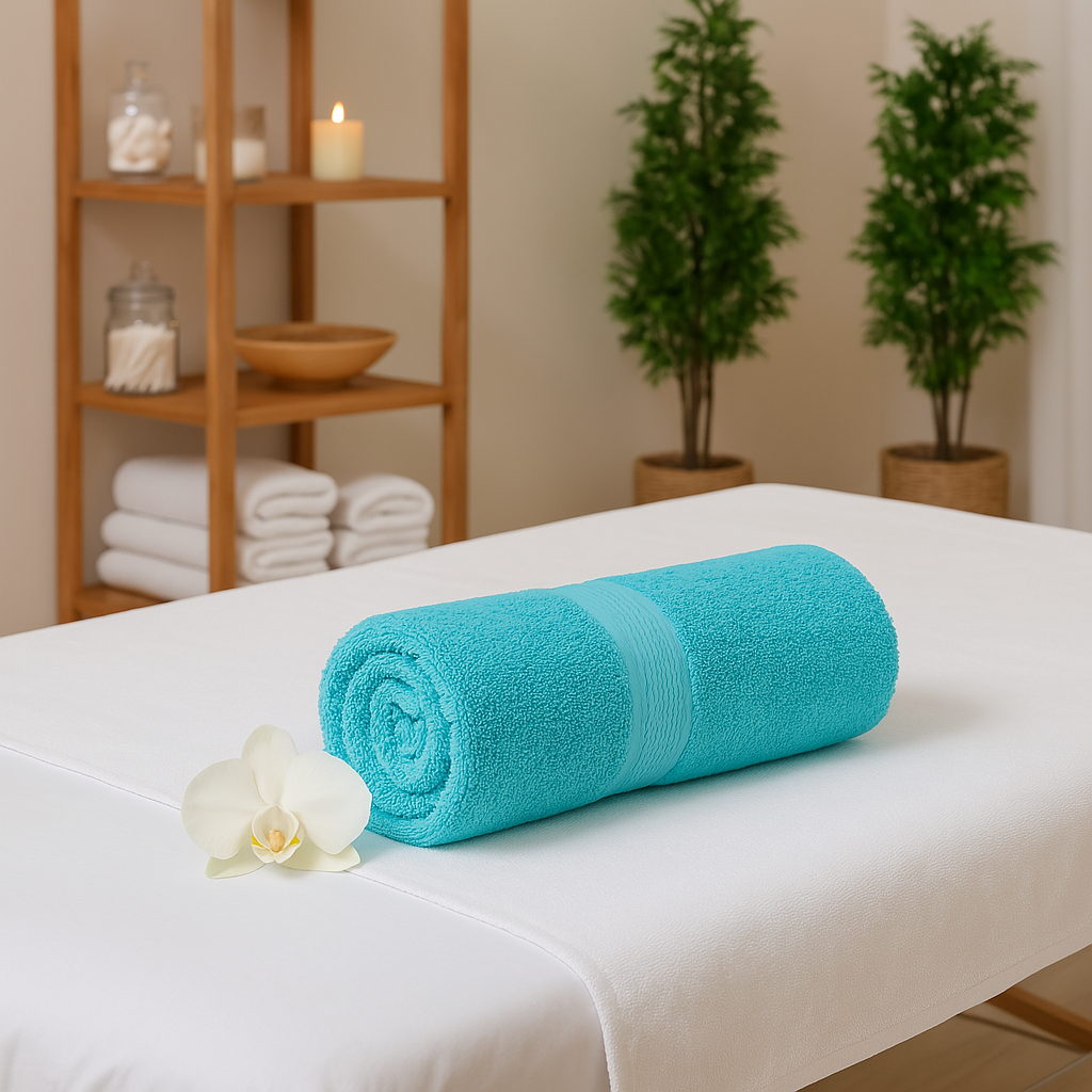 Sky Blue Bamboo Hand Towel – Ultra-Soft, Absorbent & Sustainable