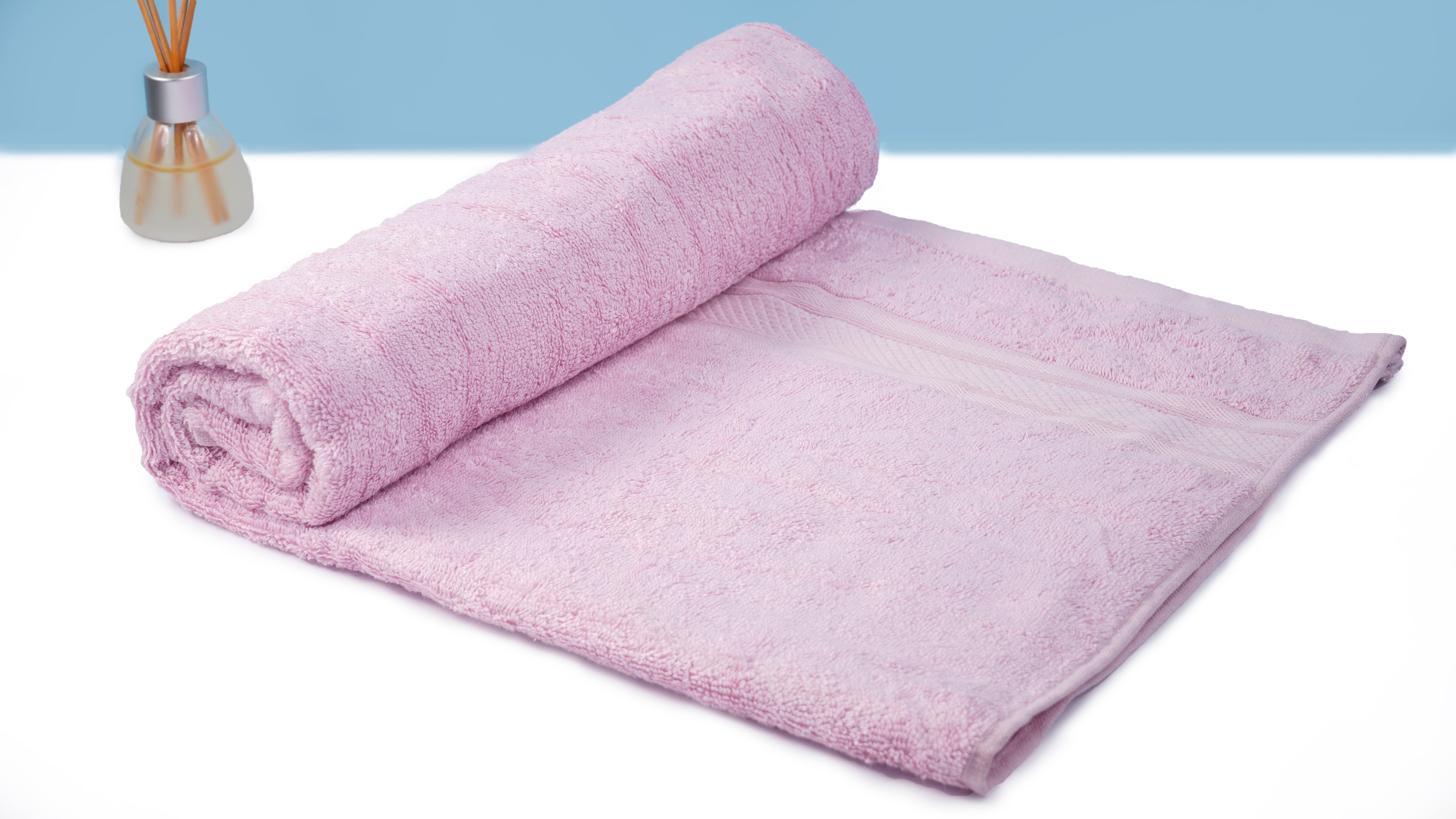 Light Pink Bamboo 600 GSM Bamboo Bath Towel