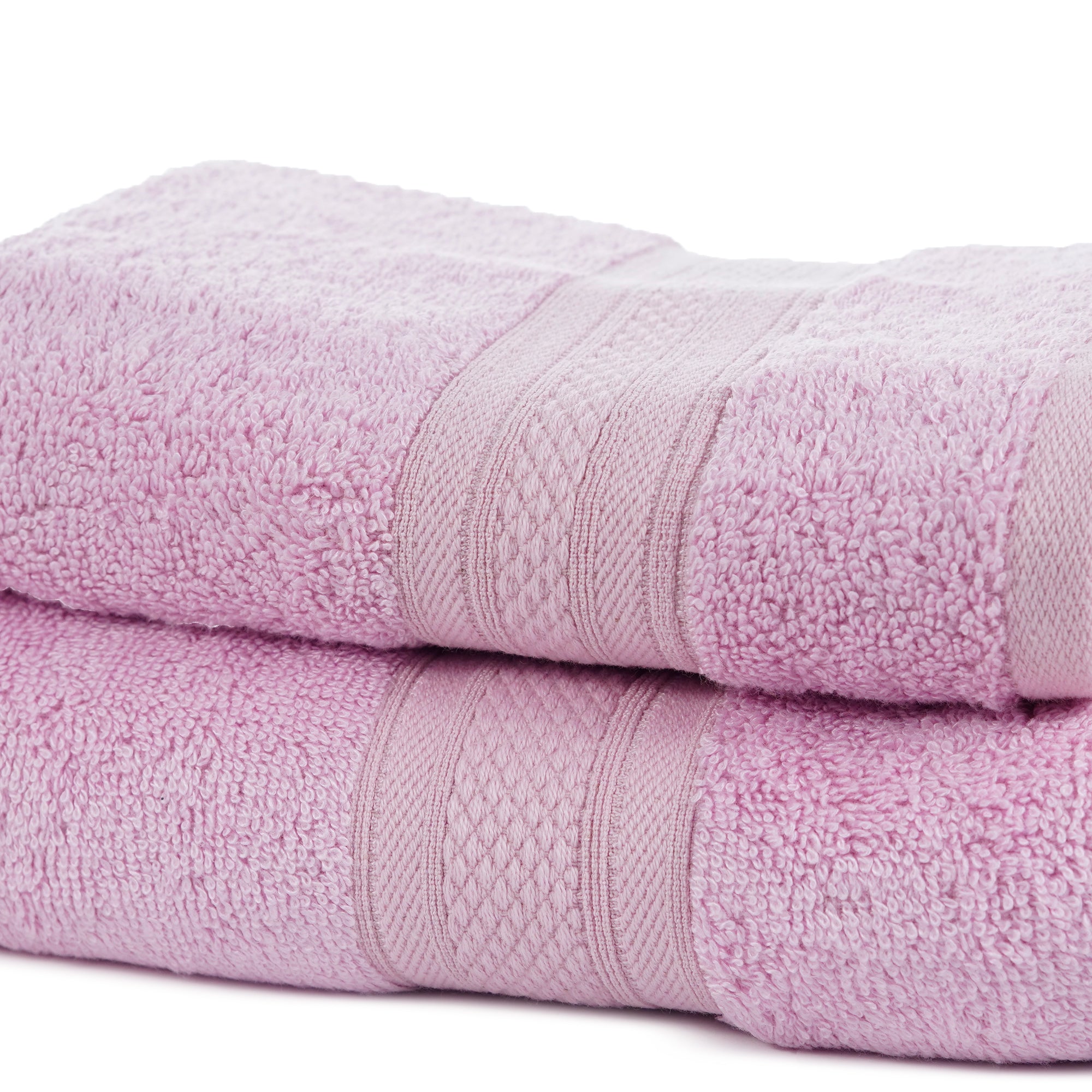 Combo Bamboo Bath + Hand Towel Pink 600 GSM