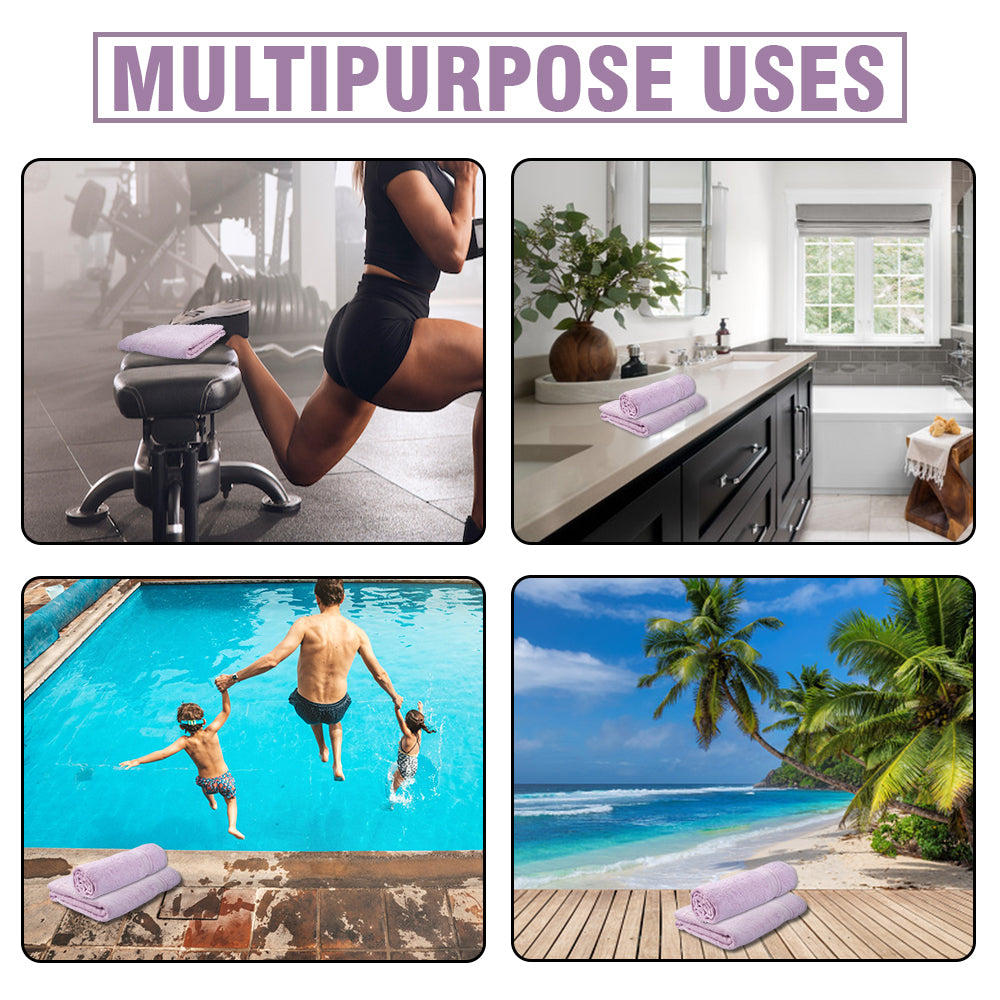 Light Pink Bamboo 600 GSM Bamboo Bath Towel