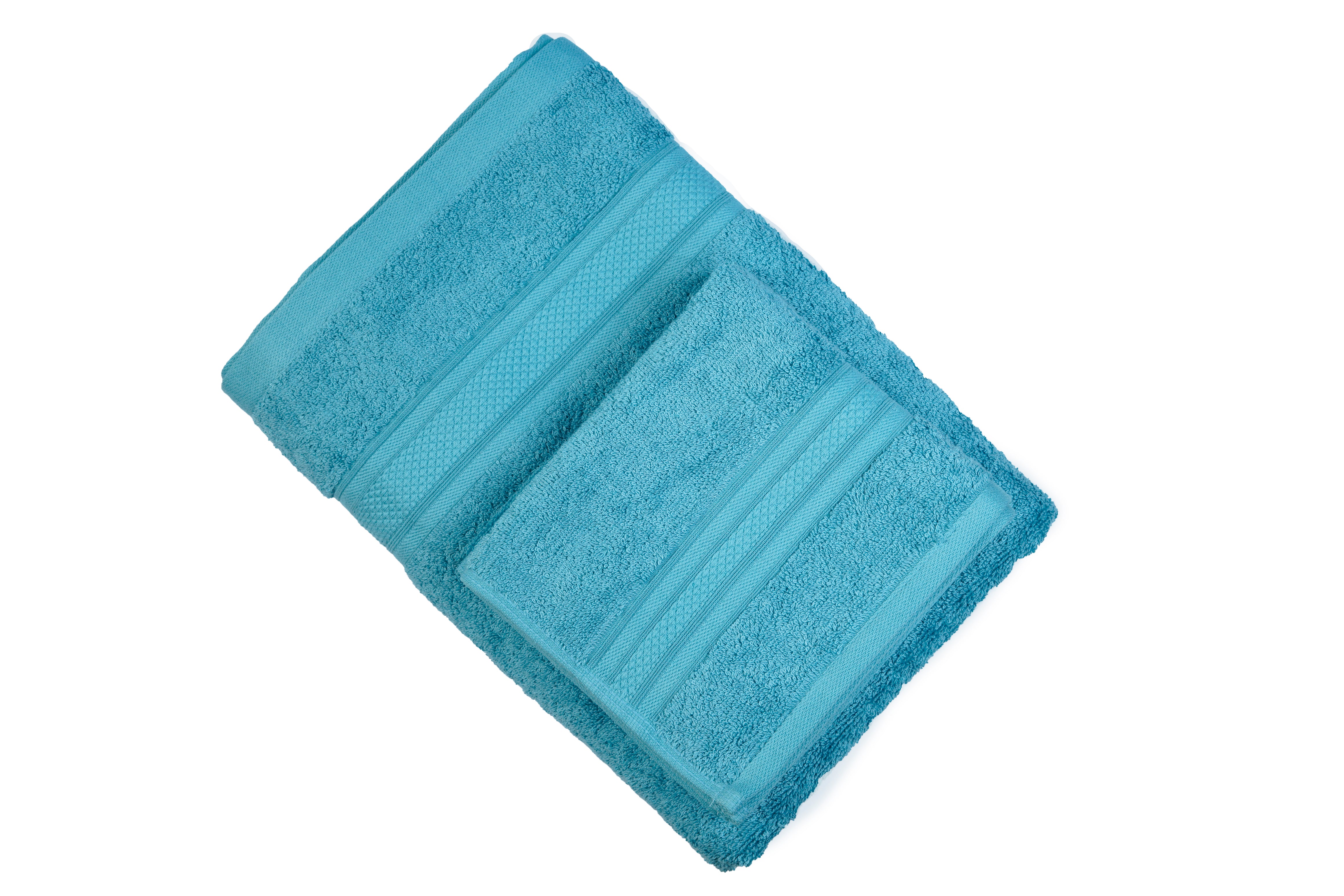 Combo Bamboo Bath Towel + Bamboo Hand Towel Sky Blue 600 GSM