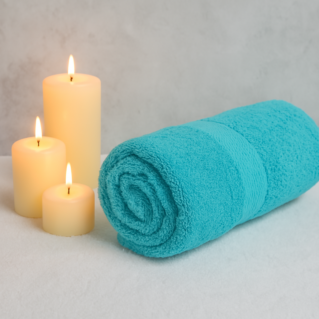 Sky Blue Bamboo Hand Towel – Ultra-Soft, Absorbent & Sustainable