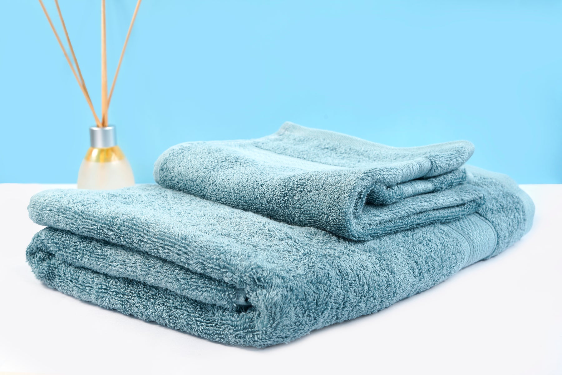 Combo Bamboo Bath Towel + Bamboo Hand Towel Light Grey 600 GSM