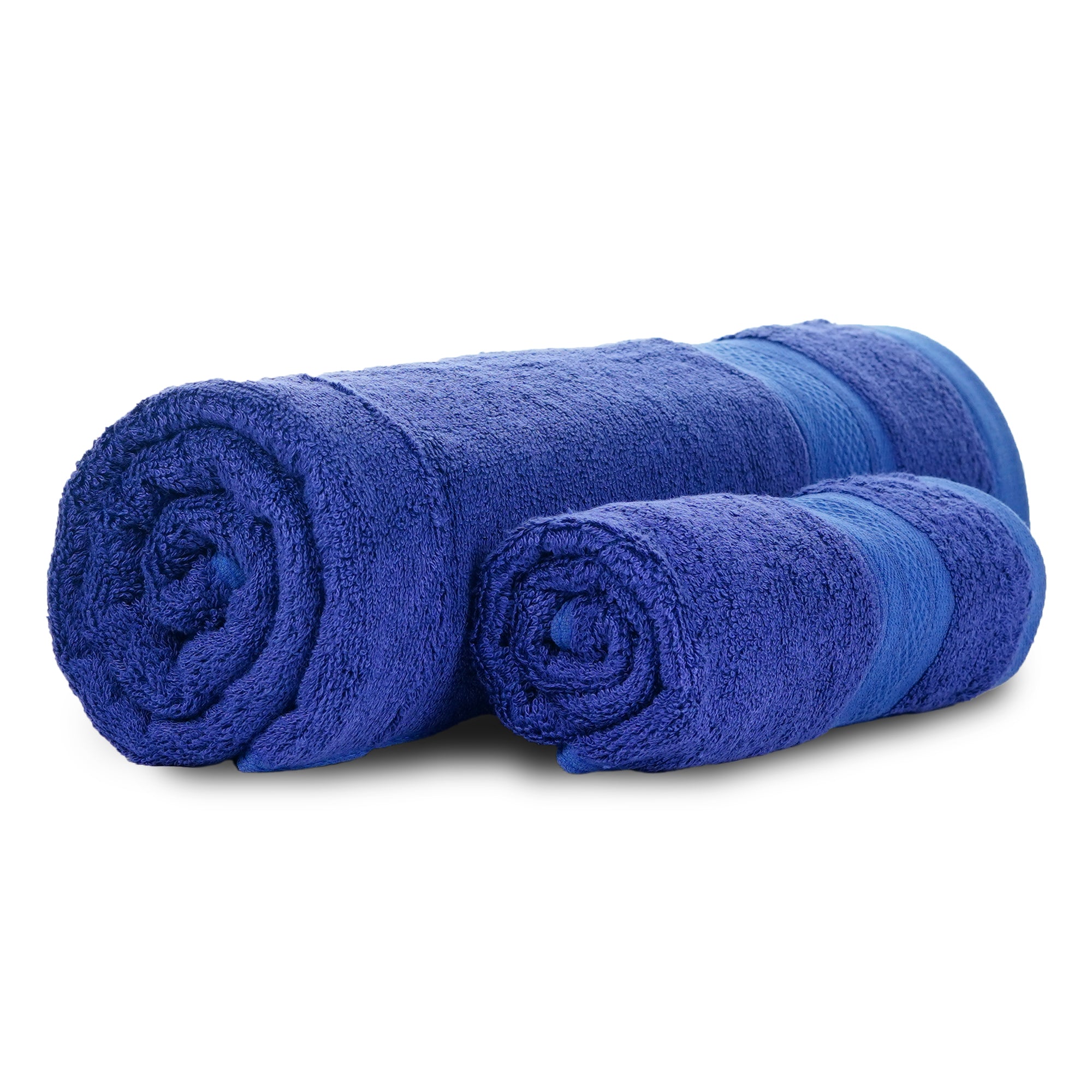 Combo Bamboo Bath Towel + Hand Towel Royal Blue 600 GSM