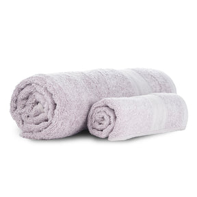 Combo Bamboo Bath+ Hand Towel Lavender 600 GSM