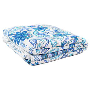 Inizio Pure Cotton Reversible Dohar for Double Bed AC Comforter Razai Comfy Lightweight Blanket Jaipuri Hand Block Floral Design