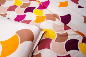 Multicolour Cotton Modern Printed Breathable & Wrinkle Free | Light Beige